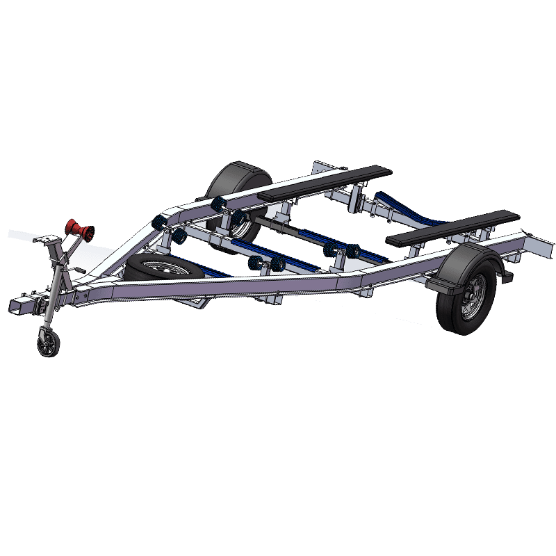 T6061 Aluminum Boat Trailer Chassis